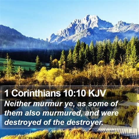 1 Corinthians 10 10 Kjv Bible Verse Images