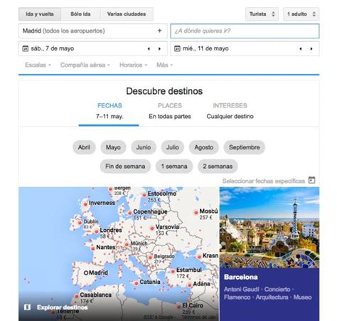 Google Flights cómo encontrar el viaje y el vuelo perfecto y barato