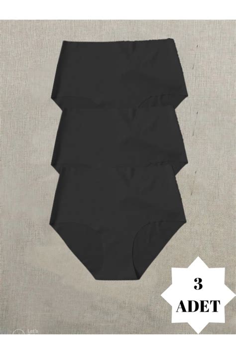 Adeniz Kad N Y Ksek Bel L Paket Diki Siz Lazer Kesim Iz Yapmaz Bikini Slip K Lot Fiyat