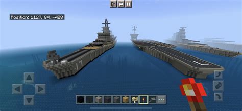 Front And Side View Of My Recent Warship Builds Based On Uss Midway And