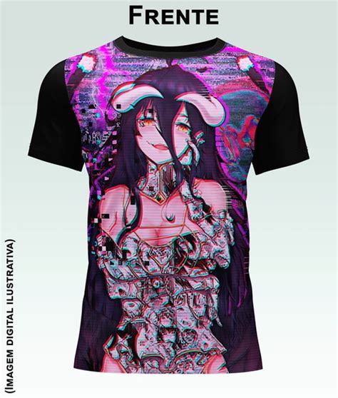 Camiseta Overlord Albedo Ahegao Hentai Produtos Elo7