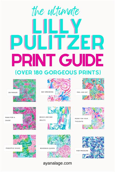 The Only Lilly Pulitzer Prints Guide You Need Lilly Pulitzer Prints