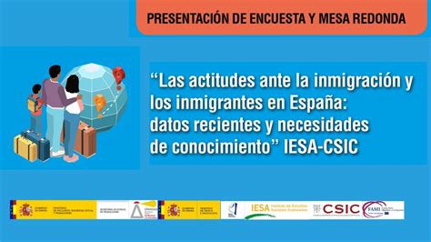 Presentaci N De La Encuesta Actitudes Ante La Inmigraci N Y Los