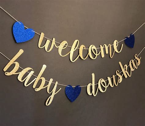 Welcome Baby Banner Welcome Baby Sign Welcome Home Baby | Etsy