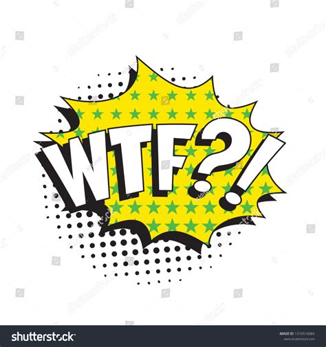 Abbreviation Wtf What Fuck Retro Comic Stock Vector Royalty Free Shutterstock