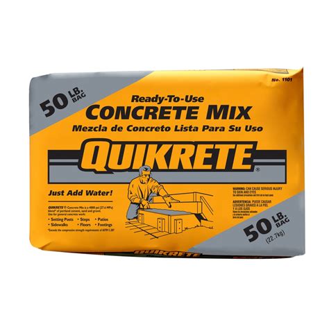 Quikrete 50 Lb High Strength Concrete Mix At