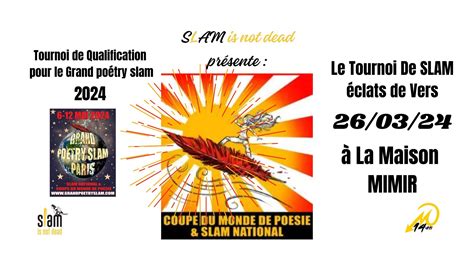 MARDI 26/03/2024 : La Scène Slam S’invite à Mimir : Éclats de Vers ...