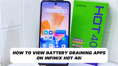 How To View Battery Draining Apps On Infinix Hot I Hot Pro Youtube