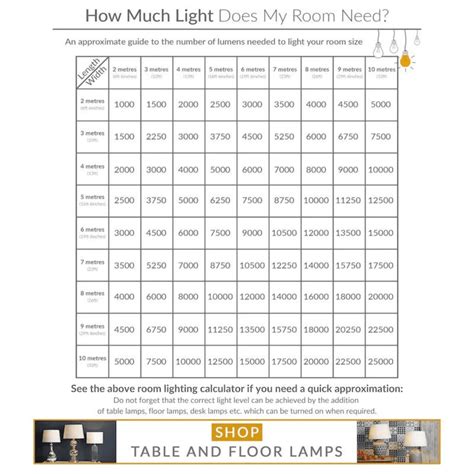 How Much Light Does My Room Need