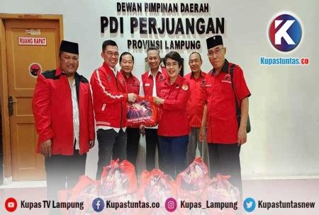 Kupas Tuntas Baguna Dpd Pdi Perjuangan Lampung Serahkan Ratusan