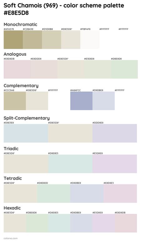 Benjamin Moore Soft Chamois 969 Paint Coordinating Colors And