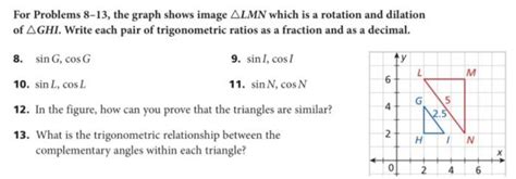 Solved For Problems The Graph Shows Image Lmn Which Chegg