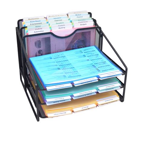 Slot Stepup File Desktop Organizer W Pocketfiles Off