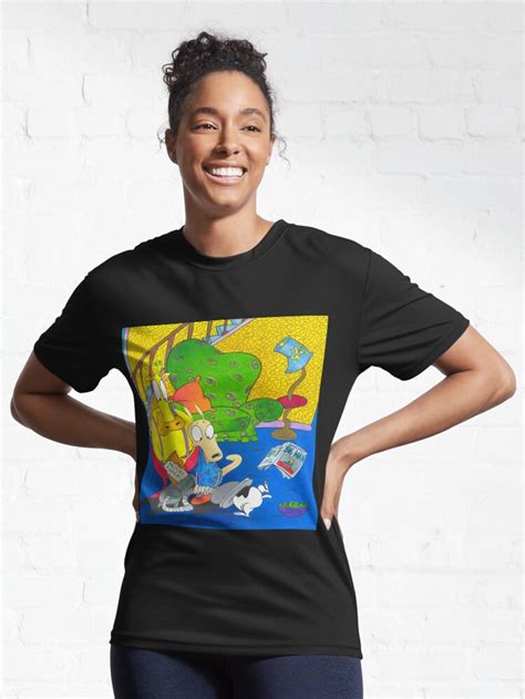 Rockos Modern Life Heffer Spunky Nickelodeon Active T Shirt For Sale