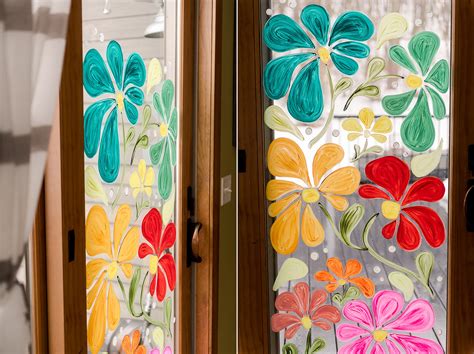 Colorful painted windows + how to paint your windows – oh yay studio ...