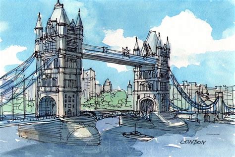 London Tower Bridge 2nd Art Print From An Original Etsy