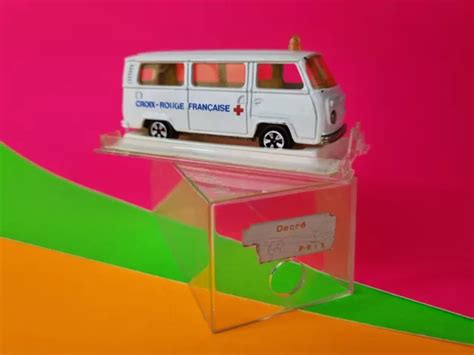 Majorette Vw Bus Combi Ambulance Croix Rouge Cristal Box T Eur