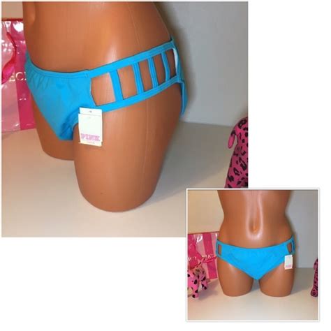 PINK Victoria S Secret Swim New Pink Vs Caged Bikini Bottom Poshmark