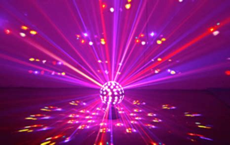 Led Light Disco Ball Laser Multi Colored Rotating Light Music