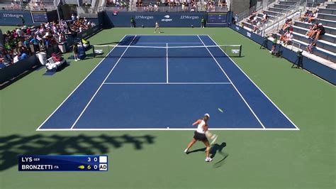 Lys Bronzetti Les temps forts du match US Open Vidéo Dailymotion