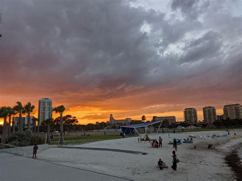 Spa beach St.Pete sunset | Scrolller