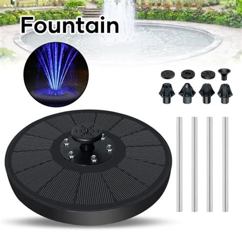 Roeam Pompe à eau à Énergie Solaire Fontaine Solaire Pompe pour Jardin