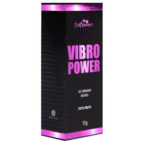 VIBRO POWER GEL VIBRADOR BEIJÁVEL TUTTI FRUTTI Distribuidora Hot Flowers