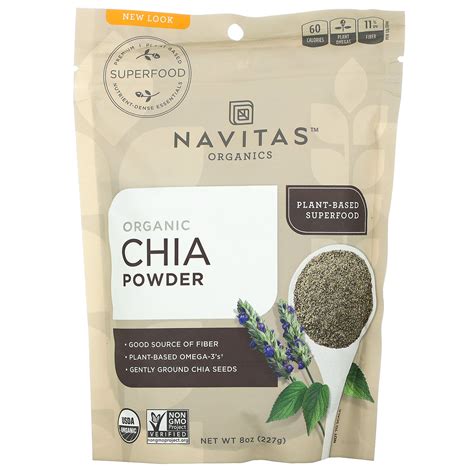 Navitas Organics Organic Chia Powder 8 Oz 227 G