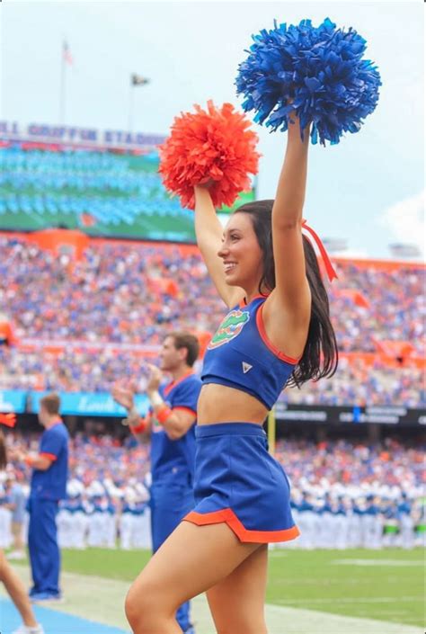University Of Florida Cheerleading Cheerleading Outfits College Cheer Hot Cheerleaders
