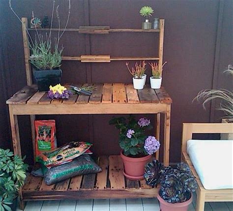 Diy Wooden Pallet Potting Bench Pallet Tips