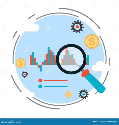 Financial Statistics Market Trends Analysis Business Chart Vector