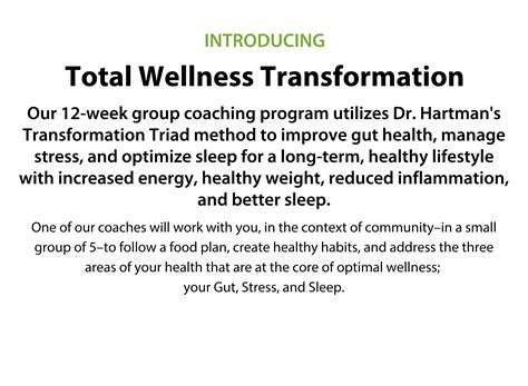 Introducing Total Wellness Transformation - Richmond Integrative