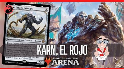 Karn El Rojo Artifact Red Magic Arena Standard Mtg Arena