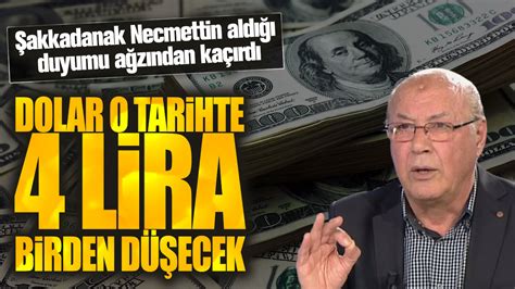 Dolar O Tarihte Lira Birden D Ecek Akkadanak Necmettin Ald