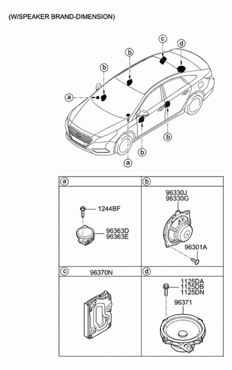 Speaker 2017 Hyundai Sonata Hybrid