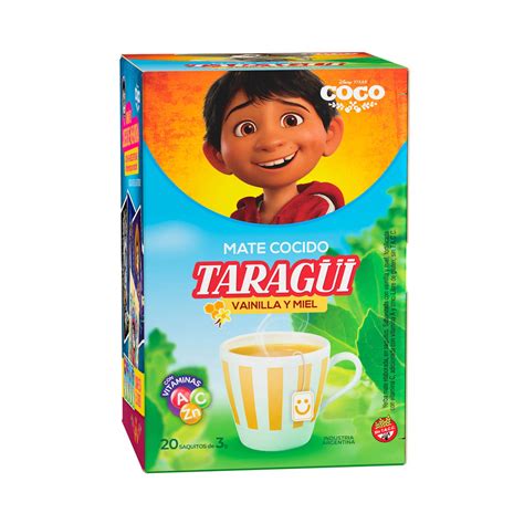 Taragüi Mate Cocido Niños Sabor Vainilla Y Miel 20 Saquitos