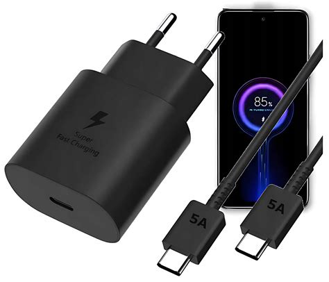 Szybka Adowarka Sieciowa Telefonu Dla Samsung Kostka W Kabel Usb C