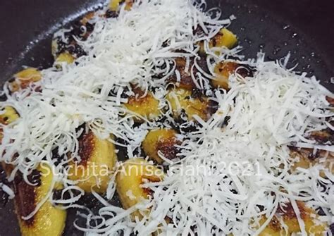 Resep Pisang Bakar Karamel Toping Keju Mesis Oleh Suchita Anisa Hani