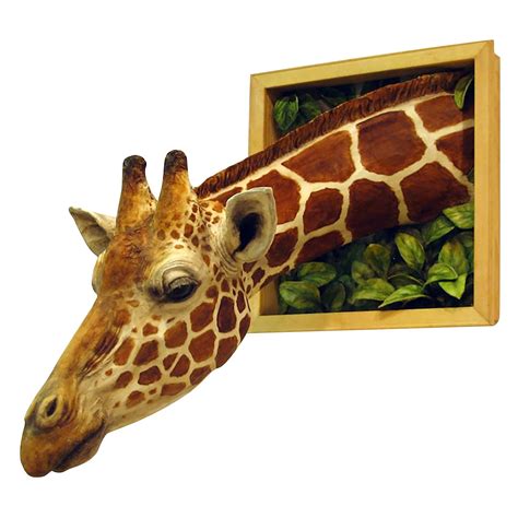 Buy XXHH 3D Wall Ed Giraffe Sculpture Wall Giraffe Head Wall Hanging