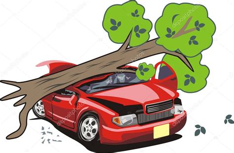 Árbol Estrellar Un Coche — Vector De Stock © Kokandr 7627353