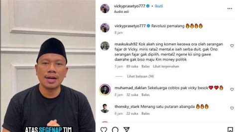 Hasil Penghitungan KPU Belum Rampung Vicky Prasetyo Minta Maaf Akui