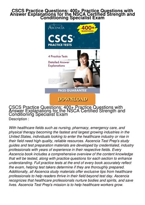 PPT PDFREAD ONLINE CSCS Practice Questions 400 Practice