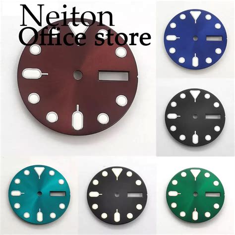 NEITON 28 5mm Blue Brown Black Green Watch Dial C3 Luminous Dial Fit