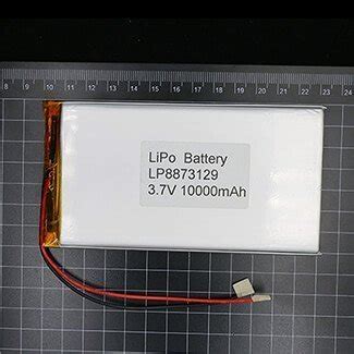 3 7 V Lipo Battery 10000mAh LP8873129 Polybattery