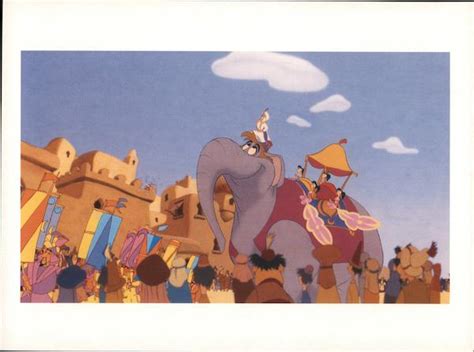 Aladdin Scene from Disney Movie Large Format Postcard