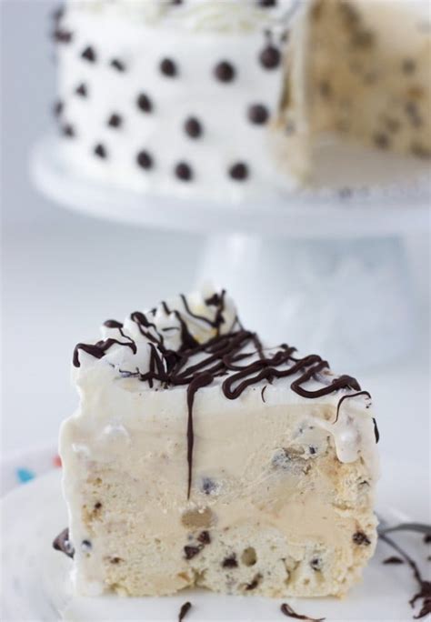 Chocolate Chip Cookie Dough Ice Cream Cake - A Classic Twist