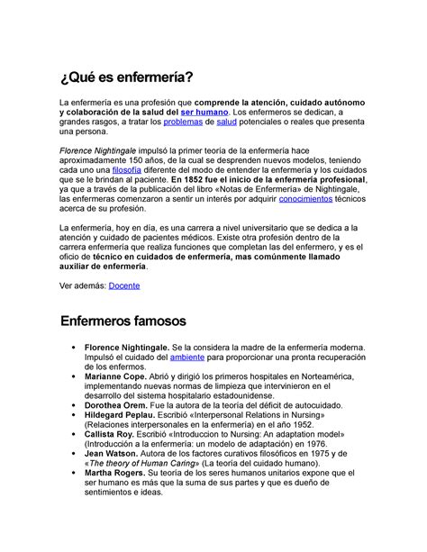 Que Es Enfermeria Segun La Oms 7
