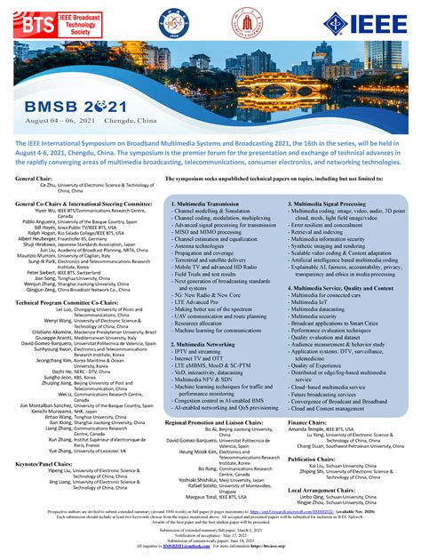 IEEE International Symposium BMSB - IEEE Broadcast Technology Society 