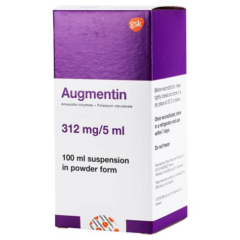 Augmentin Suspension 312 Mg 100 Ml Kulud Pharmacy