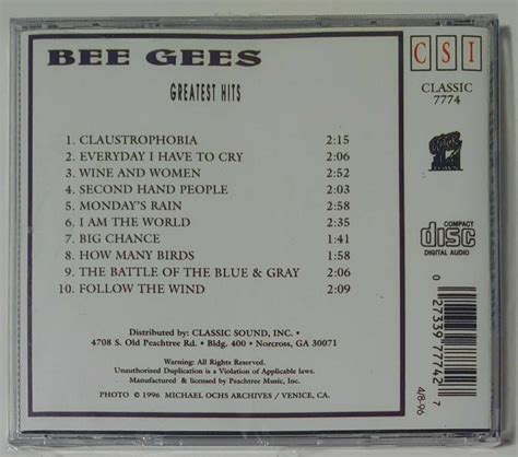 BEE GEES - GREATEST HITS CD BRAND NEW - CD Greeting, LLC